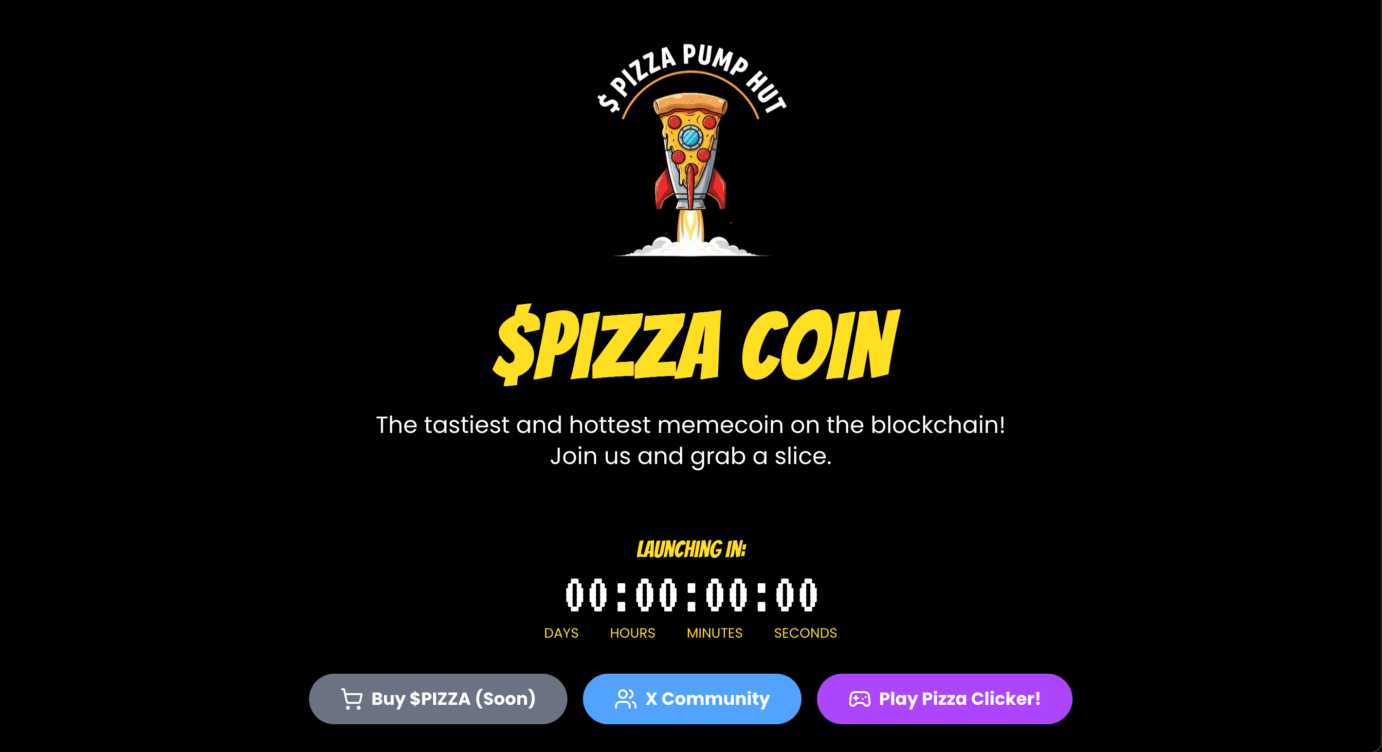 $PIZZA Coin Launch Hub